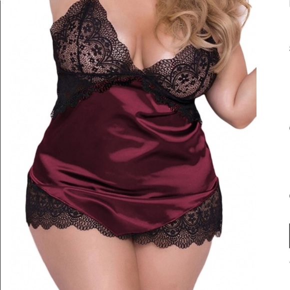 Burgundy Chemise - Picture 5 of 8